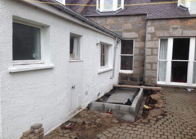 Building foundation for conservatory